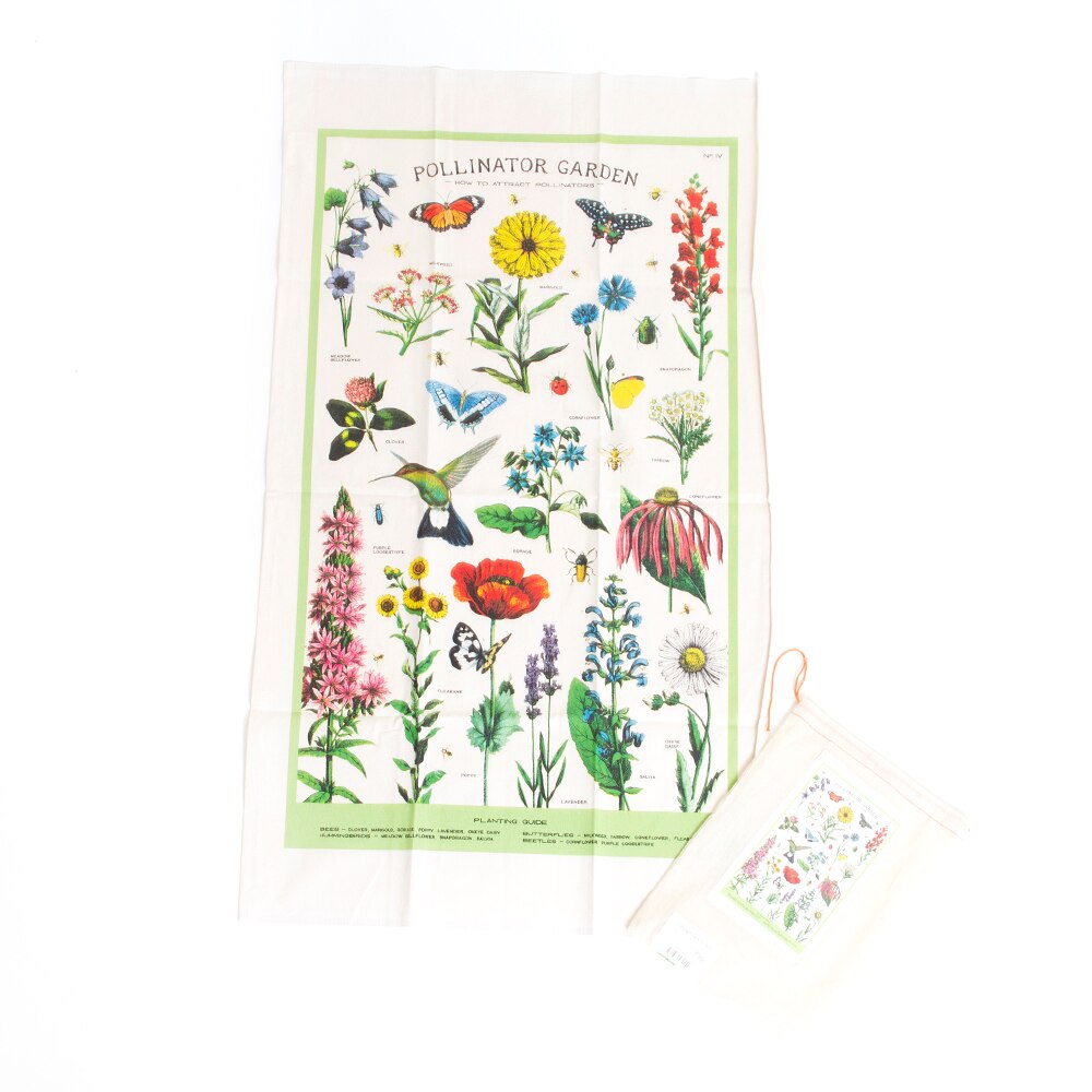 Cavallini, Cotton, Tea Towel, Pollinators